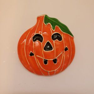 Enamel Pumpkin Pin Pendant Jewelry